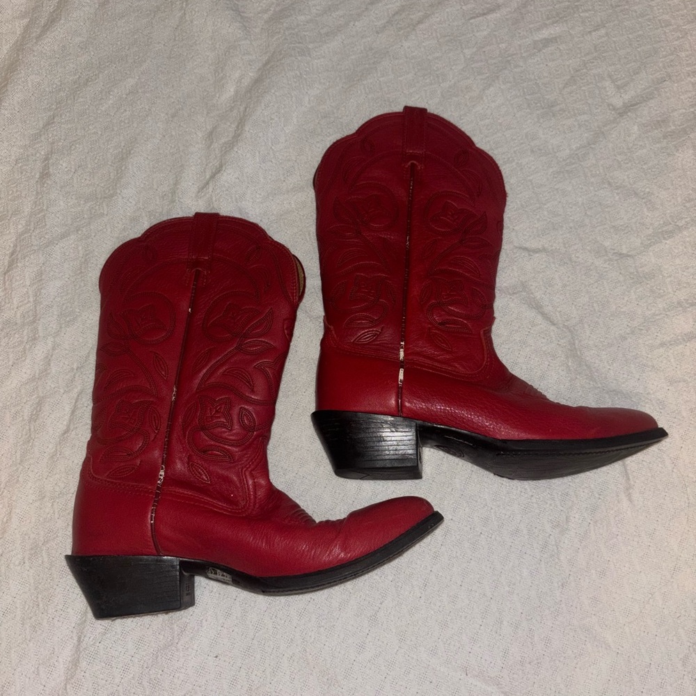 Ariat Red Heeled Western Boots